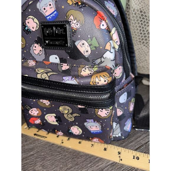 Loungefly Harry Potter Characters Double Strap Backpack Excellent Condition - Picture 6 of 9